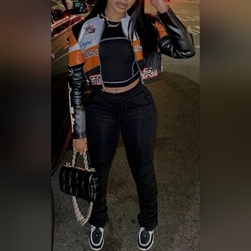 Street Fashion Leather Motorcycle Jacket